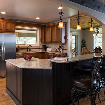 Kitchen & Bath Ideas - a kitchen with a large island - Interior Design Near Me - Colorado Springs, Colorado Kitchen & Bath Ideas - a kitchen with a large island - Interior Design Near Me - Colorado Springs, Colorado