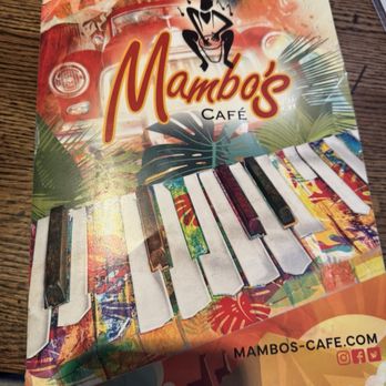 Mambo's Cafe - Buford - Menu cover - Peruvian Near Me - Buford, Georgia