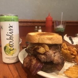 Great Outdoors Supper Club - This is a double prime rib sandwich.