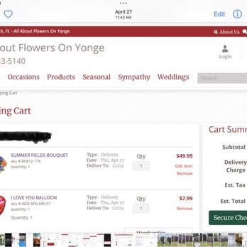 Zahn's Flowers - What I ordered - Florists Near Me - Daytona Beach, Florida