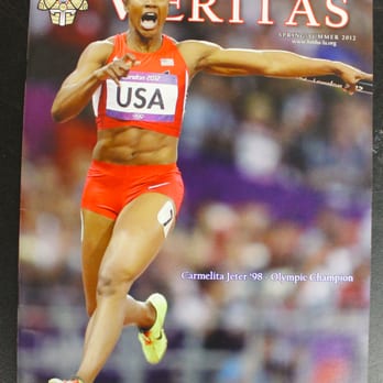 Shanahan Printing + Graphics - Our BMHS "Veritas" magazine featuring Olympic gold medalist alumna Carmelita Jeter. - Printing Services Near Me Shanahan Printing + Graphics - Our BMHS "Veritas" magazine featuring Olympic gold medalist alumna Carmelita Jeter. - Printing Services Near Me