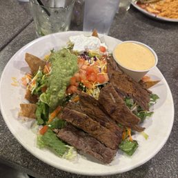 Carne asada salad - good Carne asada salad - good