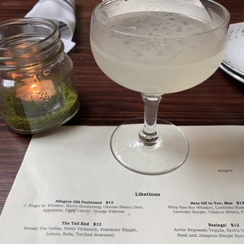 Allegory - Blue Spring cocktail - American Near Me - Naperville, Illinois