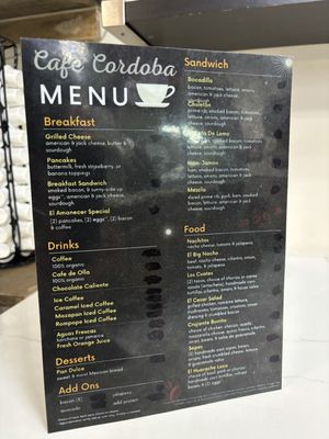 Menu photo 6 Cafe Cordoba Oakland, CA Menu photo 6 Cafe Cordoba Oakland, CA