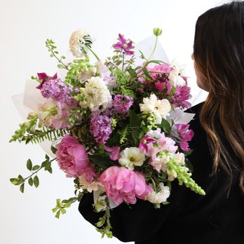 Berry Branch - You can't go wrong with our wrapped bouquet of the day! - Florists Near Me - Somerville, Massachusetts