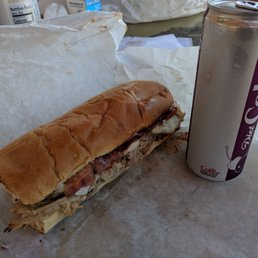 BBQ Pork with coke can for size comparison. This is one heavy sandwich. BBQ Pork with coke can for size comparison. This is one heavy sandwich.
