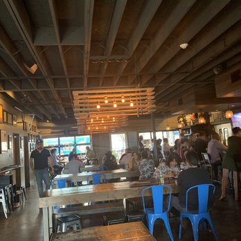 Marble Brewery - Bar area and there's NM soccer on tonite! - Breweries Near Me - Albuquerque, New Mexico