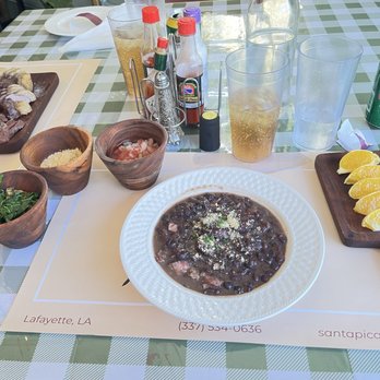 Santa Picanha - Feijai (black beans, meat and rice) and an awesome meat plate!! - Brazilian Near Me - Lafayette, Louisiana Santa Picanha - Feijai (black beans, meat and rice) and an awesome meat plate!! - Brazilian Near Me - Lafayette, Louisiana