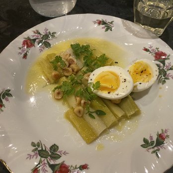 Her Place - Leeks in vinaigrette - French Near Me - Philadelphia, Pennsylvania Her Place - Leeks in vinaigrette - French Near Me - Philadelphia, Pennsylvania