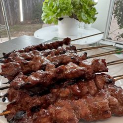 Filipino-style pork BBQ skewers