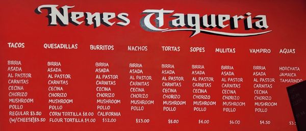 Menu photo 6 Nenes Deli Taqueria Brooklyn, NY Menu photo 6 Nenes Deli Taqueria Brooklyn, NY