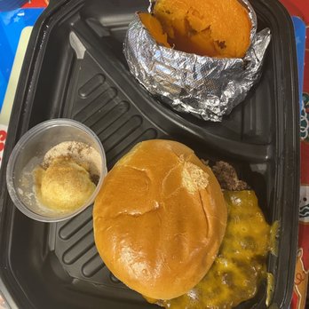 LongHorn Steakhouse - Kid's cheeseburger with sweet potato - Steakhouses Near Me - Round Rock, Texas