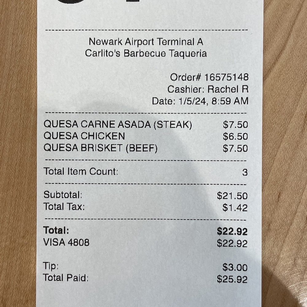 Carlitos Barbeque Taqueria - Check - Tacos Near Me - Elizabeth, New Jersey