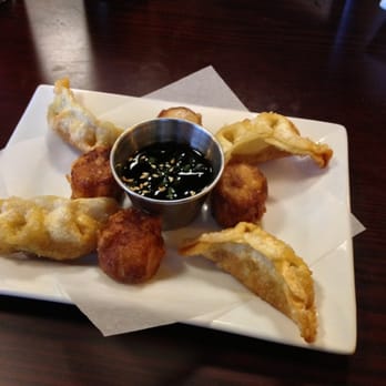 Shinsei Sushi - gyoza/shumai combo appetizer. - Japanese Near Me - Medford, Oregon Shinsei Sushi - gyoza/shumai combo appetizer. - Japanese Near Me - Medford, Oregon
