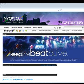 My95.9 fm Hawaii's Dance Station - Radio Stations Near Me - Honolulu, Hawaii My95.9 fm Hawaii's Dance Station - Radio Stations Near Me - Honolulu, Hawaii