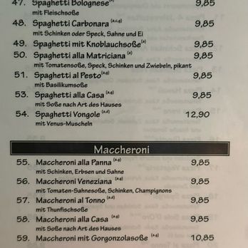Pizzeria Sole D'Oro - Pizza Menu 2 and Pasta Dishes - Pizza Near Me - Pfungstadt, HE