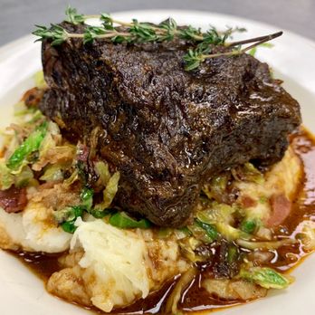 Sweet Heats Catering - Braised Short Rib w/ Garlic Whipped Potatoes and Brussel Sprouts - Caterers Near Me Sweet Heats Catering - Braised Short Rib w/ Garlic Whipped Potatoes and Brussel Sprouts - Caterers Near Me