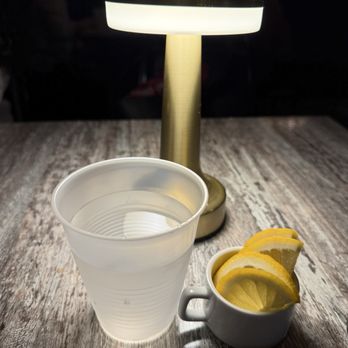 Luna Restaurant - Water in a plastic cup?? - Italian Near Me - Jersey City, New Jersey Luna Restaurant - Water in a plastic cup?? - Italian Near Me - Jersey City, New Jersey