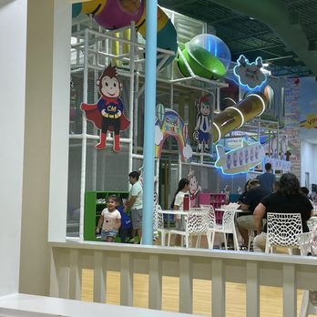 Cheeky Monkeys - View from the playhouse of the indoor park - Indoor Playcenter Near Me - Houston, Texas