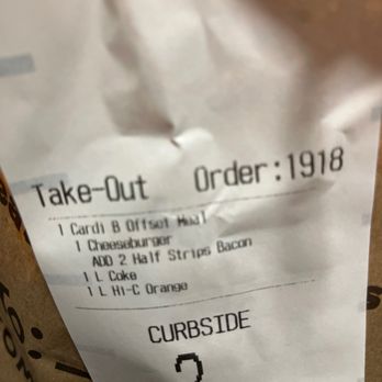McDonald's - the receipt for take - out order - Burgers Near Me - Birmingham, Alabama McDonald's - the receipt for take - out order - Burgers Near Me - Birmingham, Alabama