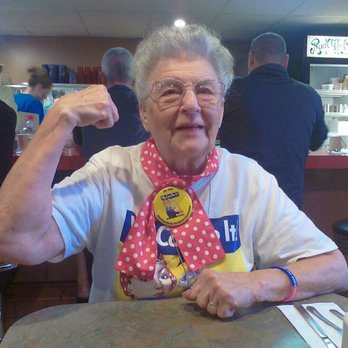 Radcliffe Cafe - This is my friend Mae, an original Rosie the Riveter. Today, 1pm EST, remember our distaff laborers of WWII by ringing a bell. - Sandwiches Near Me - Bristol, Pennsylvania
