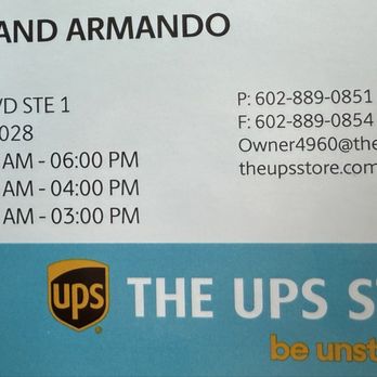 The UPS Store - Shipping Centers Near Me - Phoenix, Arizona