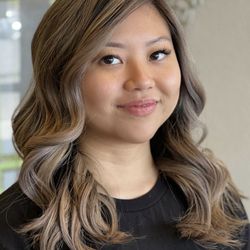 Habit Hair Salon - Jacqueline (707)315-4757 Full blonde balayage highlights and layered cut