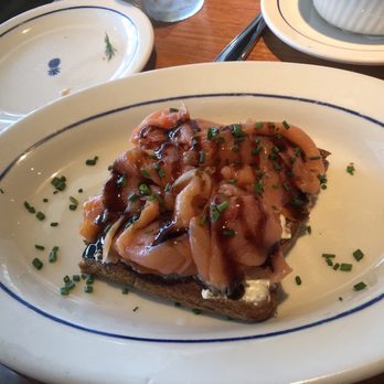 Hudson House - Smoked salmon toast - American Near Me - Dallas, Texas Hudson House - Smoked salmon toast - American Near Me - Dallas, Texas