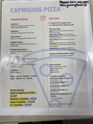 Menu photo 4 Caprigios Pizza Clarksville, TN