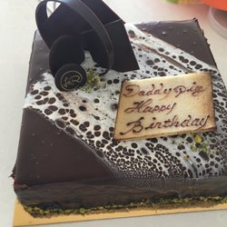 La Renaissance - I ordered a cake online because it supposed to be a nice shinny marble style looking cake. But then it became honeycomb looking with wholes