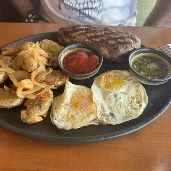 Rusty Pelican - Miami - New York Strip Reserve 12oz + Eggs - Seafood Near Me - Key Biscayne, Florida Rusty Pelican - Miami - New York Strip Reserve 12oz + Eggs - Seafood Near Me - Key Biscayne, Florida