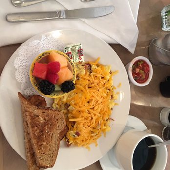 Jane's Cafe on 3rd - Plain Jane's scrambler with salsa on the side. - Breakfast & Brunch Near Me - Naples, Florida