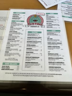 Menu photo 1 Pizza N Such Claremont, CA Menu photo 1 Pizza N Such Claremont, CA