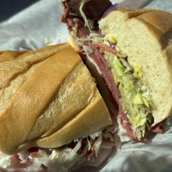 Sub-Marine - #33 the BIG KAHUNA (ham, salami, roast beef, turkey, pastrami, provolone, avocado, cheddar, lettuce, tomatoes, red onions, Italian dressing)