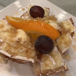 Two Libras Cafe - This is just a small portion of our Bree +Honey Tartine. It comes with small salad on the side.