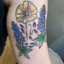 The Living Canvas Tattoo - Blue bonnets tattoo