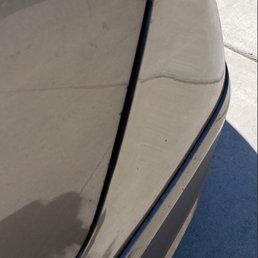 Now my car is two-toned. Poor color matching. Now my car is two-toned. Poor color matching.