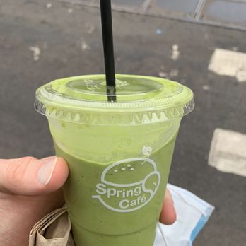 Spring Cafe - Kale Smoothie - Vegan Near Me - New York, New York Spring Cafe - Kale Smoothie - Vegan Near Me - New York, New York
