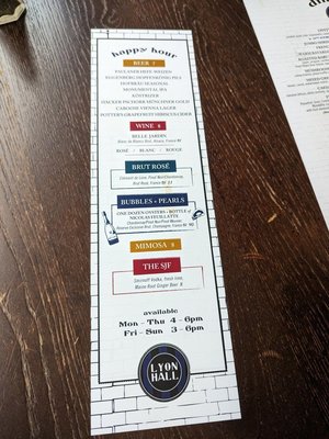 Menu photo 7 Lyon Hall Arlington, VA