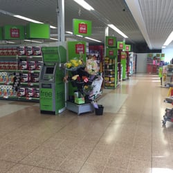 The Co-operative - Awful grid ceiling and narrow aisles