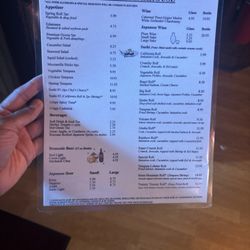 Nagano Steakhouse - Menu