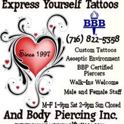 Express Yourself Tattoos & Body Piercing - Ad powered by: YellowPageCity.com