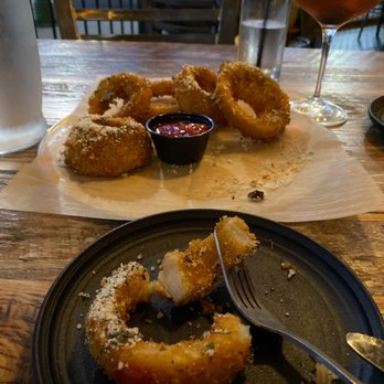 Bacon, Bourbon & Beer - Onion rings - Cocktail Bars Near Me - Morgantown, West Virginia