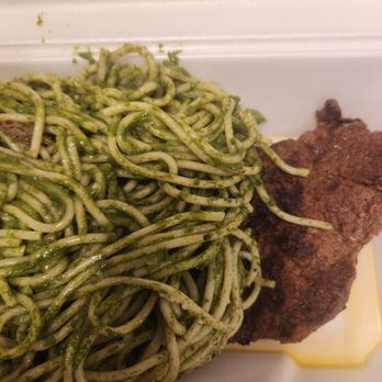 Picchu - Tallerines Verdes with steak. Only good thing was the tallerines - Peruvian Near Me - Selden, New York