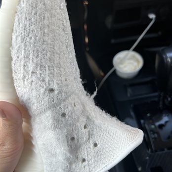 Signature Cleaners - Loose fibers, frayed Primeknit. - Laundry Services Near Me - Frisco, Texas