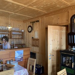 Bonner Hutte - Inside the hut, built in the 1800's