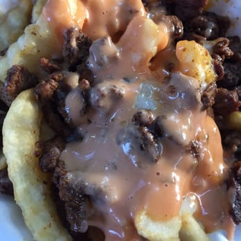 El Volcan - El Volcan fries with asada no salsa or jalapeños. - Food Trucks Near Me - Salinas, California