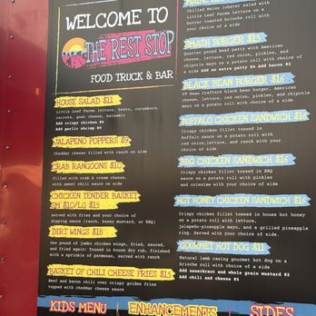 Rest Stop - Menu - Sandwiches Near Me - South Hero, Vermont