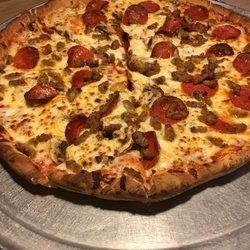 Gondolier - Got a Pepperoni, sausage and mushroom. Delicious good amount of sauce, perfect crust. Everywhere Elise was closed. Pretty crowded.