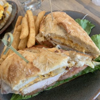 The Garden Table - Baja Chicken Sandwich you're typically chicken sandwich, it also had a Unique sauce, overall really good ! - Breakfast & Brunch Near Me - Indianapolis, Indiana